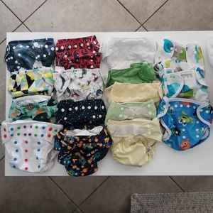 One size diapers 16pc bundle